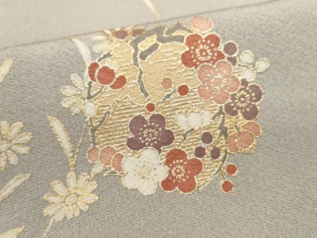平和屋着物■上質な小紋　花丸文　金彩　正絹　逸品　DABI0530cd