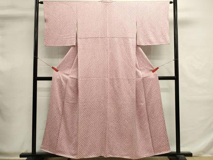 平和屋着物■上質な小紋　総絞り　鹿の子文　正絹　逸品　DABI0539cd