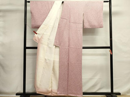 平和屋着物■上質な小紋　総絞り　鹿の子文　正絹　逸品　DABI0539cd