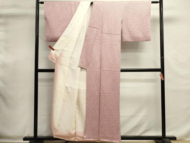平和屋着物■上質な小紋　総絞り　鹿の子文　正絹　逸品　DABI0539cd