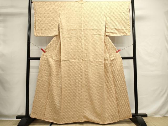 平和屋着物■上質な小紋　総絞り　鹿の子文　正絹　逸品　DABI0540cd