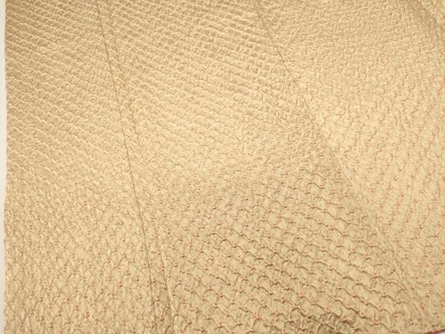 平和屋着物■上質な小紋　総絞り　鹿の子文　正絹　逸品　DABI0540cd