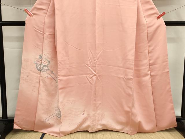 平和屋着物■訪問着　花車文　暈し染め　金糸　正絹　逸品　DABI0545cd