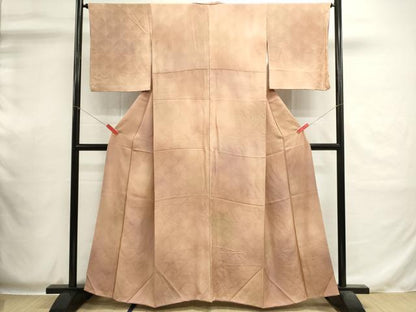 平和屋着物■上質な小紋　青海波地紋　暈し染め　正絹　逸品　DABI0547cd