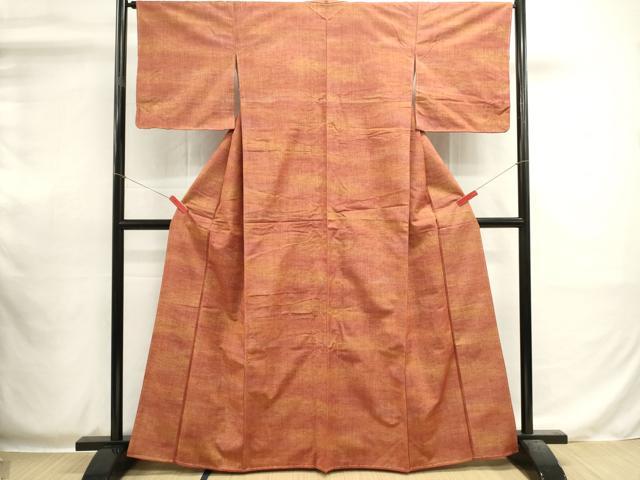平和屋着物■上質な紬　霞文　正絹　逸品　未使用　DABI0554cd