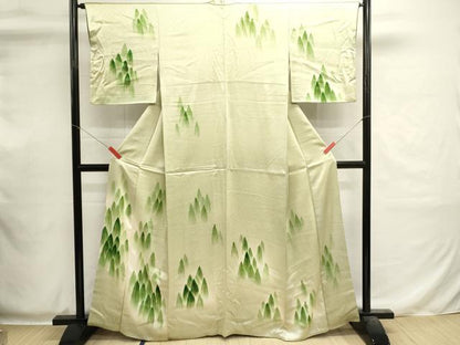 平和屋着物■訪問着　樹林文　暈し染め　大丸扱い　正絹　逸品　DABI0560cd