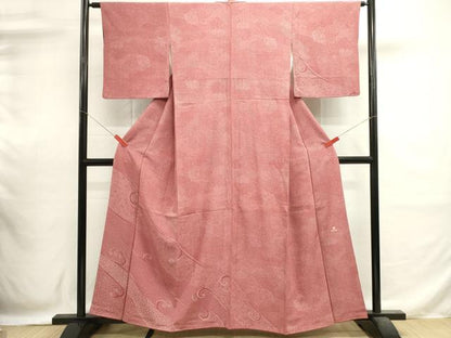 平和屋着物■訪問着　江戸小紋　新井梅春　寄せ小紋柄　荒波文　正絹　逸品　DABI0570cd