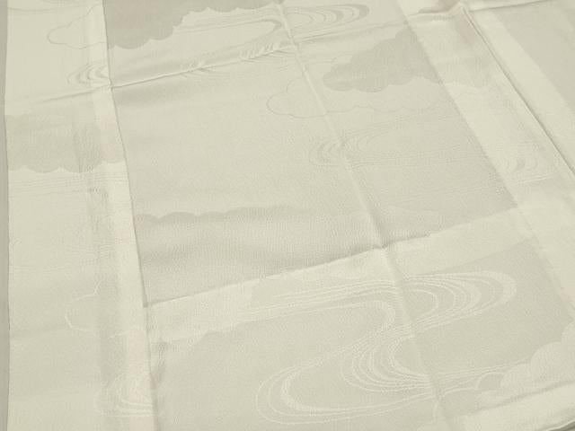 平和屋着物■長襦袢　無双仕立て　雲取り地紋　正絹　逸品　DABI0578cd