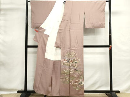 平和屋着物■豪華色留袖　人物風景文　暈し染め　金彩　正絹　逸品　DABI0586cd