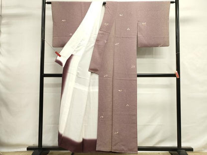 平和屋着物■上質な小紋　南天文　暈し染め　金彩　正絹　逸品　DABI0589cd