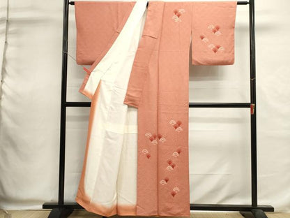 平和屋着物■訪問着　絞り　地紋起こし　青海波　正絹　逸品　DABI0591cd