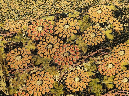 平和屋着物■上質な小紋　吉祥花文　金彩　正絹　逸品　DABI0592cd
