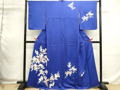 平和屋着物■訪問着　枝花文　正絹　逸品　DABI0593cd