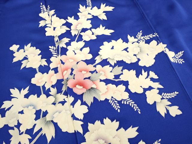 平和屋着物■訪問着　枝花文　正絹　逸品　DABI0593cd