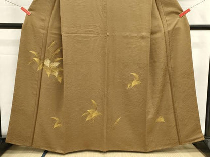平和屋着物■訪問着　草葉文　金彩　正絹　逸品　DABI0596cd