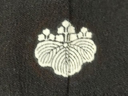 平和屋着物■豪華黒留袖　駒刺繍　尾長鳥花文　金彩　正絹　逸品　DABI0600cd