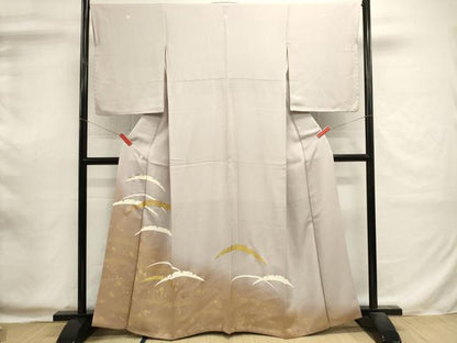 平和屋着物■豪華色留袖　駒刺繍　雪芝文　暈し染め　金彩　正絹　逸品　DABI0603cd