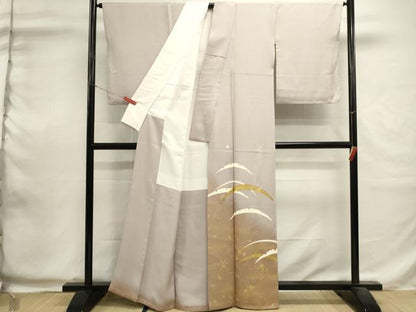 平和屋着物■豪華色留袖　駒刺繍　雪芝文　暈し染め　金彩　正絹　逸品　DABI0603cd