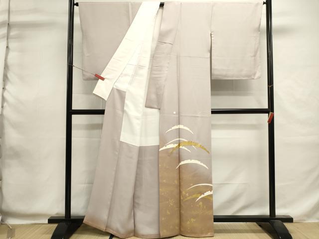 平和屋着物■豪華色留袖　駒刺繍　雪芝文　暈し染め　金彩　正絹　逸品　DABI0603cd