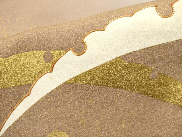 平和屋着物■豪華色留袖　駒刺繍　雪芝文　暈し染め　金彩　正絹　逸品　DABI0603cd