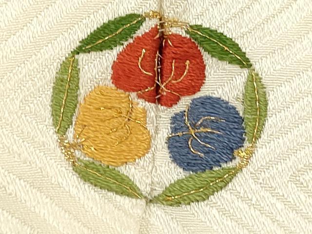 平和屋着物■豪華振袖　更紗花丸文　金彩　正絹　逸品　DABI0607cd
