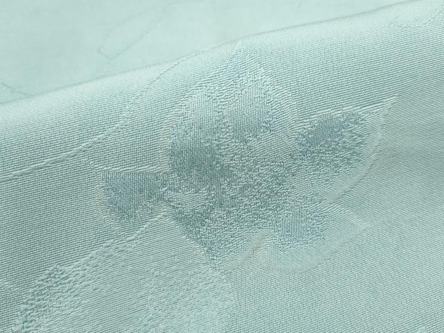 平和屋着物■上質な色無地　草葉地紋　水色　正絹　逸品　DABI0611cd