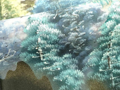 平和屋着物■豪華黒留袖　手描き　遠山風景文　暈し染め　金彩　正絹　逸品　DABI0615cd