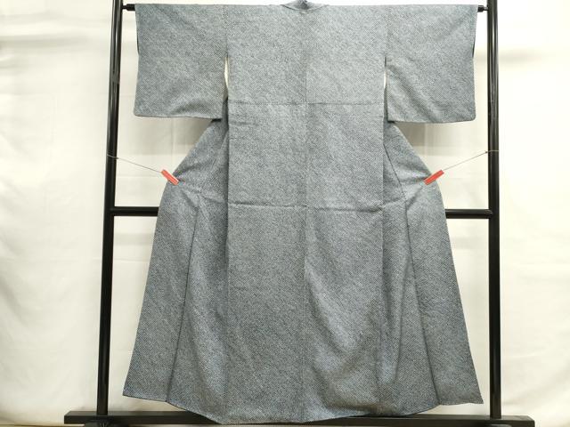 平和屋着物■大変加工の良い総絞り小紋　正絹　逸品　DABI0616cd