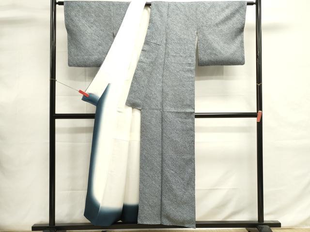 平和屋着物■大変加工の良い総絞り小紋　正絹　逸品　DABI0616cd