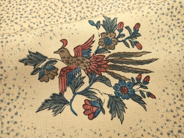 平和屋着物■上質な小紋　鳳凰花文　正絹　逸品　DABI0617cd