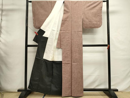 平和屋着物■上質な紬　霞文　正絹　逸品　未使用　DABI0636cd
