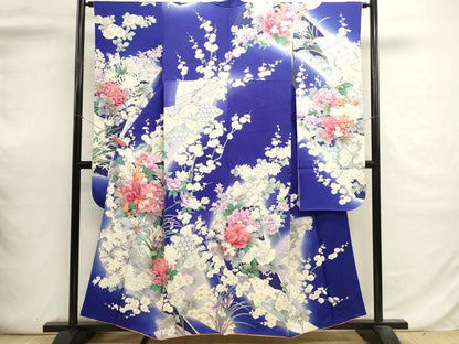 平和屋着物■豪華振袖　吉祥草花文　乱菊　暈し染め　金彩　正絹　逸品　DABI0644cd