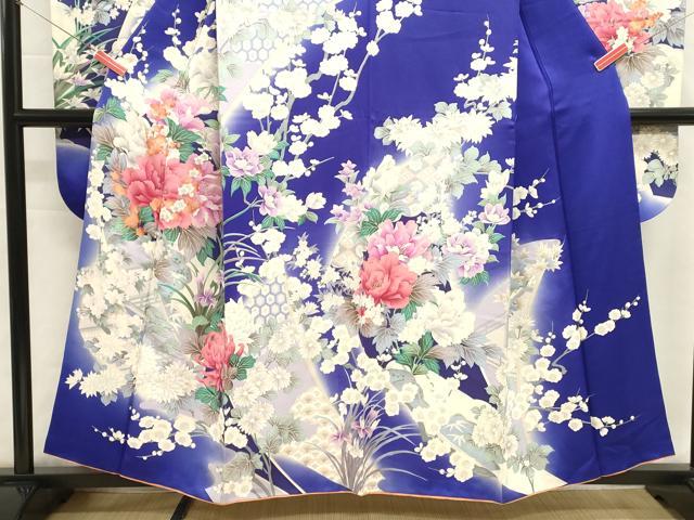 平和屋着物■豪華振袖　吉祥草花文　乱菊　暈し染め　金彩　正絹　逸品　DABI0644cd