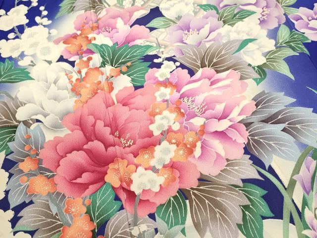 平和屋着物■豪華振袖　吉祥草花文　乱菊　暈し染め　金彩　正絹　逸品　DABI0644cd