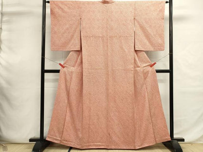 平和屋着物■大変加工の良い総絞り小紋　正絹　逸品　DABI0648cd