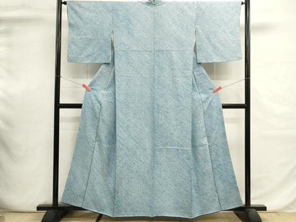平和屋着物■大変加工の良い総絞り小紋　正絹　逸品　DABI0649cd