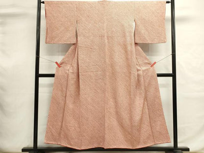 平和屋着物■大変加工の良い総絞り小紋　正絹　逸品　DABI0650cd