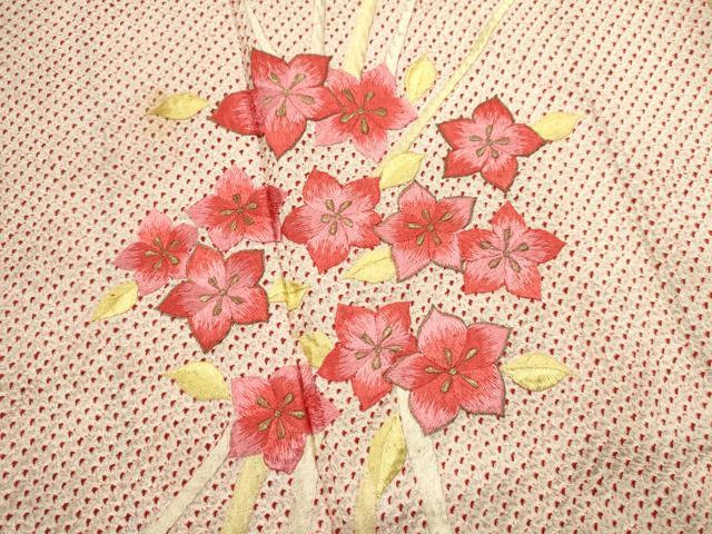 平和屋着物■色留訪問着　総絞り　刺繍　草花文　金糸　正絹　逸品　DABI0653cd