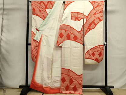 平和屋着物■豪華振袖　絞り　籬文様　正絹　逸品　DABI0654cd