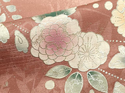平和屋着物■訪問着　藤花房　暈し染め　金銀彩　正絹　逸品　DABI0655cd