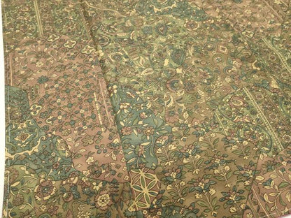 平和屋着物■上質な小紋　更紗花文　正絹　逸品　未使用　DABI0664cd