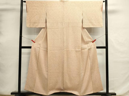 平和屋着物■大変加工の良い総絞り小紋　正絹　逸品　DABI0670cd