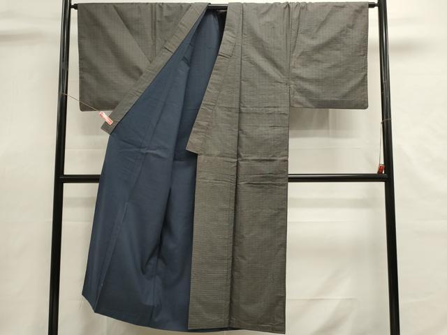 平和屋着物■男性　本場大島紬　アンサンブル　長羽織　100亀甲　正絹　逸品　DABI0681cd