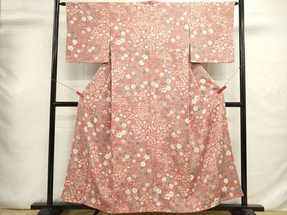平和屋着物■上質な小紋　辻が花　金彩　正絹　逸品　DABI0683cd