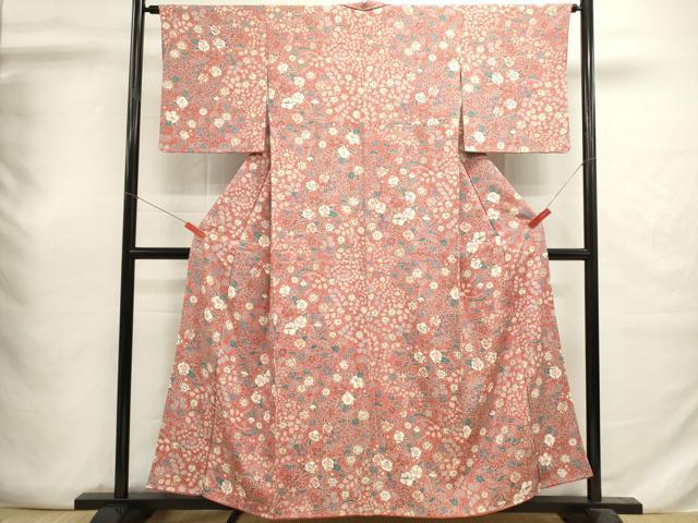 平和屋着物■上質な小紋　辻が花　金彩　正絹　逸品　DABI0683cd