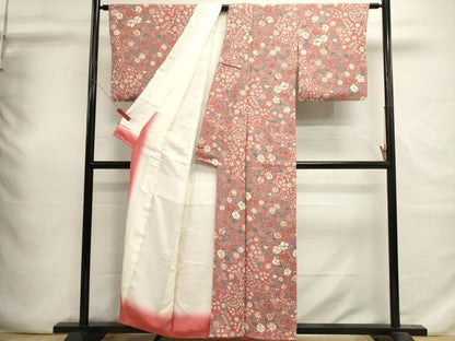 平和屋着物■上質な小紋　辻が花　金彩　正絹　逸品　DABI0683cd