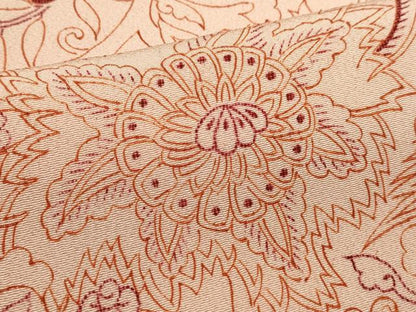 平和屋着物■上質な小紋　更紗花文　正絹　逸品　DABI0685cd