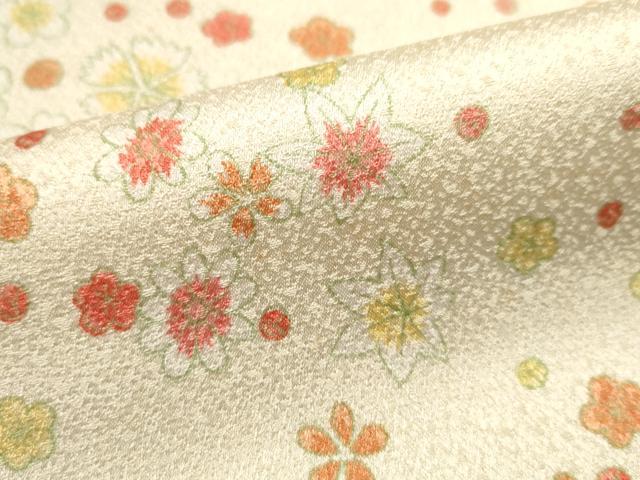 平和屋着物■上質な小紋　舞花文　正絹　逸品　DABI0686cd