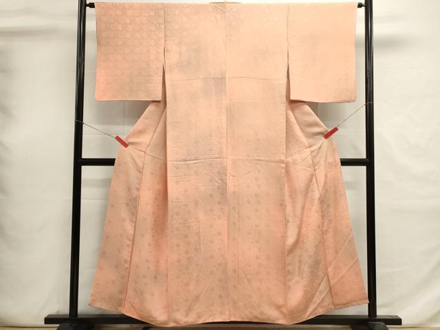 平和屋着物■上質な小紋　雪輪青海波花地紋　暈し染め　正絹　逸品　DABI0689cd