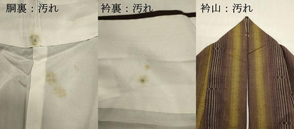 平和屋着物■上質な紬　間道　正絹　逸品　DABI0690cd